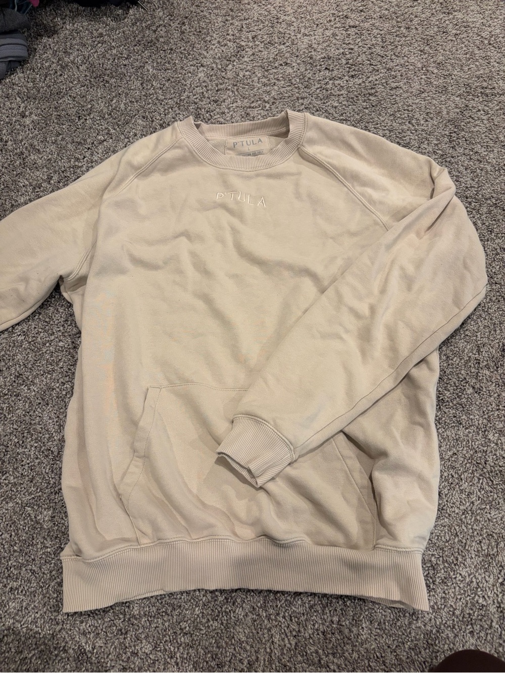 P'tula Crewneck Sweater in Beige
